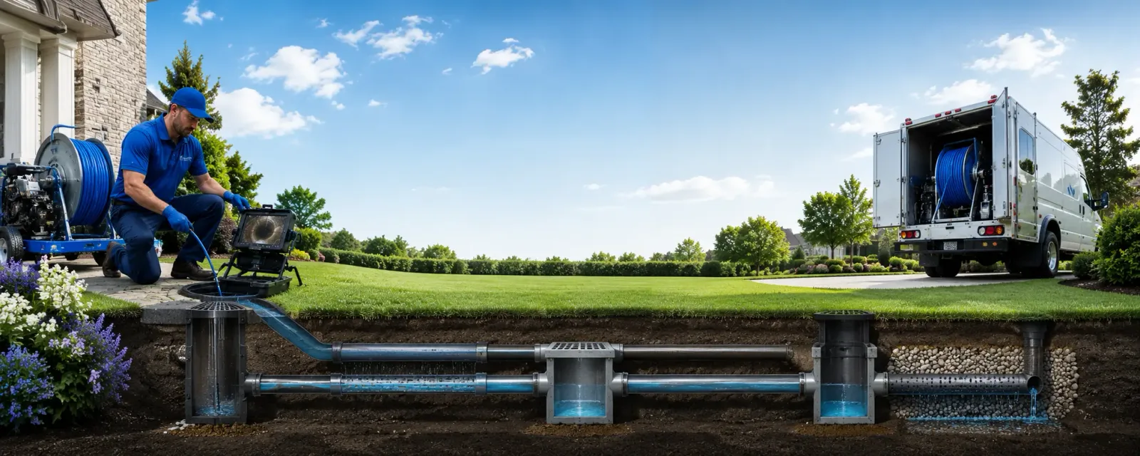 Outdoor drain cleaning information for Polk, MO